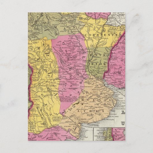 Carte Postale Chili, La Plata Et Uruguay (Devant)