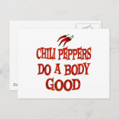 Carte Postale Chili Peppers Do Good (Devant / Derrière)
