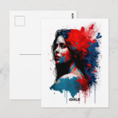 Carte postale Chili - Portrait - Monde des Femmes (Devant / Derrière)