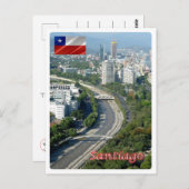 Carte Postale Chili - Santiago - Rio Mapocho - (Devant / Derrière)