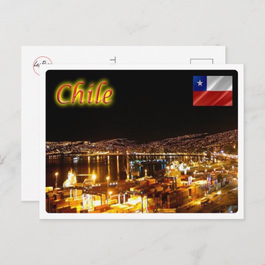 Carte Postale Chili - Valparaiso - (Devant / Derrière)