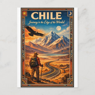 Carte Postale CHILI – Voyage jusqu'au bord du monde