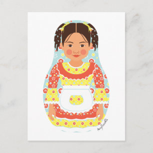 Carte postale chilienne Matryoshka