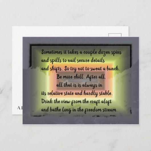 Carte Postale Chill Ethos (Devant / Derrière)