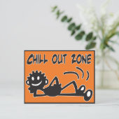 Carte Postale Chill Out noir (Debout devant)
