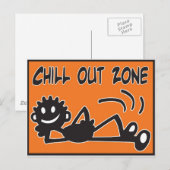 Carte Postale Chill Out noir (Devant / Derrière)