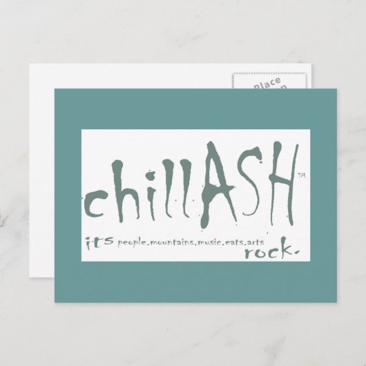 carte postale chillASH (Devant / Derrière)