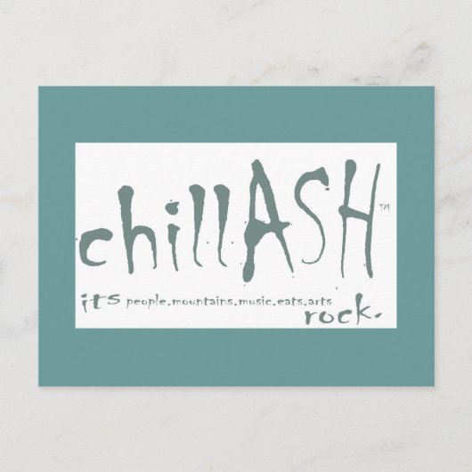 carte postale chillASH (Devant)