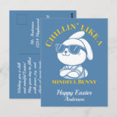 Carte Postale Chillin comme un lapin minable Pâques (Devant / Derrière)