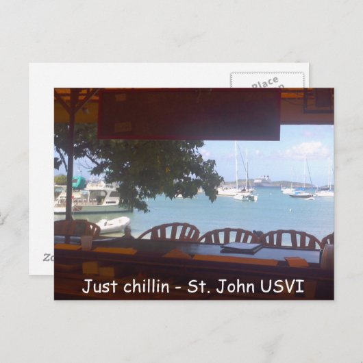 Carte Postale Chillin' sur St. John (Devant / Derrière)
