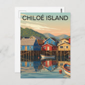 Carte Postale Chiloé Island Chili Voyage (Devant / Derrière)