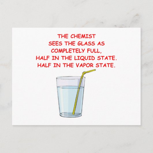 Carte Postale chimie (Devant)