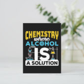Carte Postale Chimie Drôle Solution Plaisanterie (Debout devant)