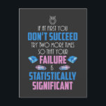 Carte Postale Chimie Enseignant Sciences de réussite du laborato<br><div class="desc">Funny Nerdy Science Surprise pour un étudiant,  chimiste,  physique,  enseignant,  scientifique ou pharmacien. Cadeau idéal pour tous les scientifiques curieux qui aiment expérimenter ou faire une expérience en laboratoire ou en laboratoire.</div>