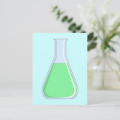 Carte Postale Chimie Erlenmeyer Flacon de chimie Kolben (Debout devant)