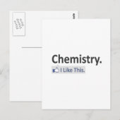 Carte Postale Chimie... J'Aime Ça (Devant / Derrière)
