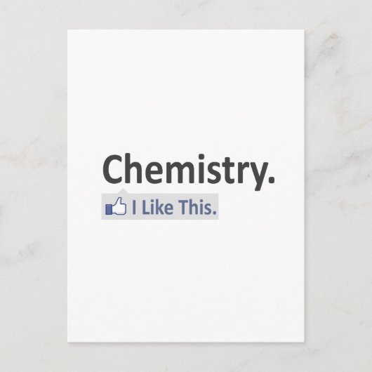 Carte Postale Chimie... J'Aime Ça (Devant)