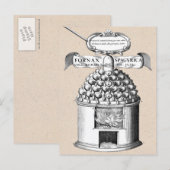 Carte Postale Chimie médiévale pour créer une médecine herbacée (Devant / Derrière)