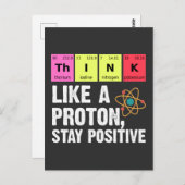 Carte Postale Chimie Physiciens Professeur Proton Sciences (Devant / Derrière)