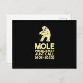 Carte Postale Chimie - Problèmes de mole (Devant / Derrière)