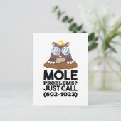Carte Postale Chimie - Problèmes de mole (Debout devant)
