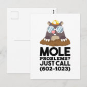 Carte Postale Chimie - Problèmes de mole (Devant / Derrière)