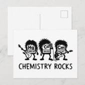 Carte Postale Chimie Rocks Science Rock Band (Devant / Derrière)