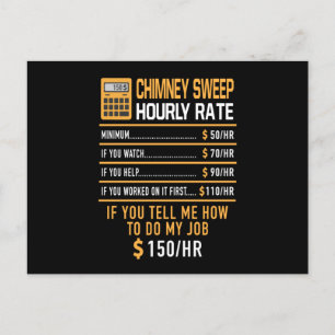 Carte Postale Chimney Balayage Horaire Travail