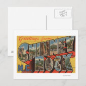 Carte Postale Chimney Rock, Caroline du Nord (Devant / Derrière)