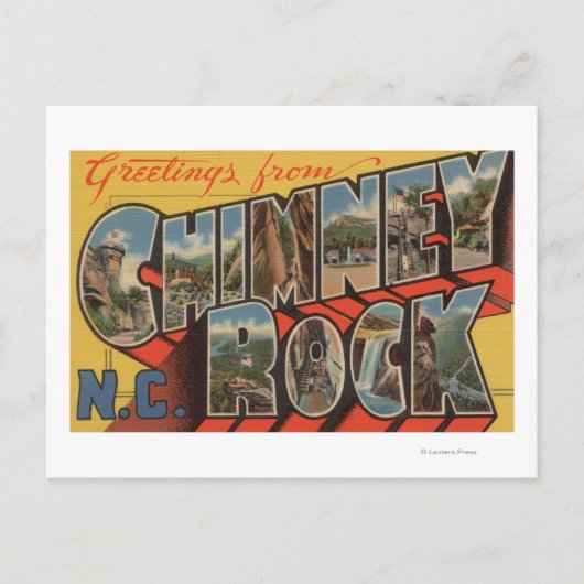 Carte Postale Chimney Rock, Caroline du Nord (Devant)