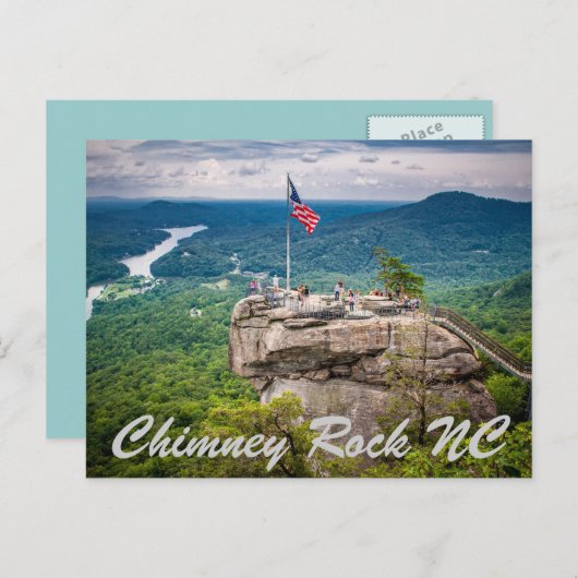 Carte Postale Chimney Rock NC (Devant / Derrière)