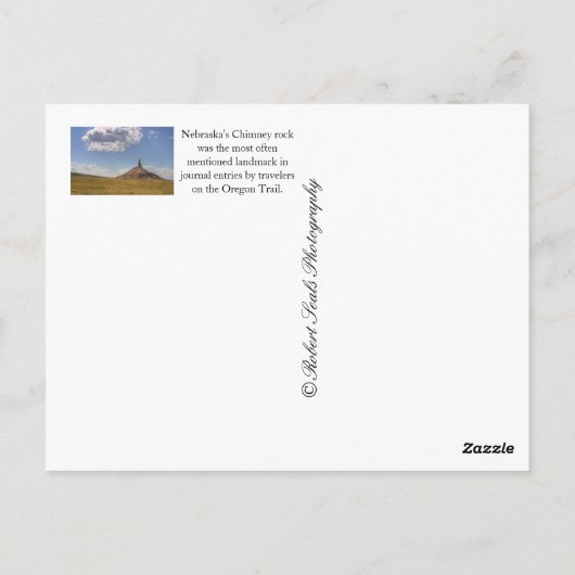 Carte postale Chimney Rock, Nebraska (Dos)