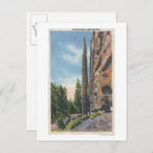 Carte Postale Chimney Rock sur Cody Highway, Montana View (Devant / Derrière)