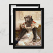 Carte Postale Chimp dans Gown (Devant / Derrière)