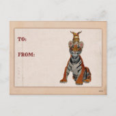 Carte Postale CHIMP & OWL VALENTINE (Dos)