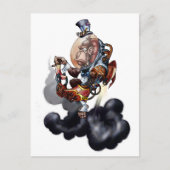 Carte Postale Chimp spatial Steampunk (Devant)