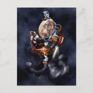 Carte Postale Chimp spatial Steampunk