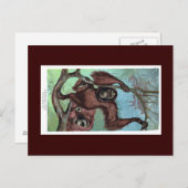 Carte postale - chimpanzé (Devant / Derrière)