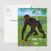 Carte Postale Chimpanzé (Devant / Derrière)