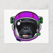 Carte Postale Chimpanzé de l'espace (Devant)