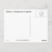 Carte Postale Chimpanzé en Ouganda (Dos)