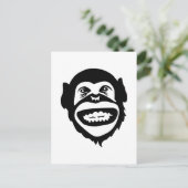Carte Postale Chimpanzé singe sourire (Debout devant)