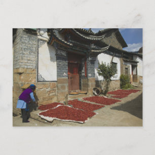 Carte Postale CHINA, Yunnan Province, Tianshengying. Drying