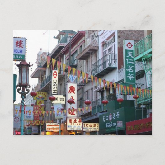 Carte Postale Chinatown à San Francisco (Devant)