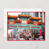 Carte Postale Chinatown à Washington DC. (Devant / Derrière)