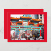 Carte Postale Chinatown à Washington DC. (Devant / Derrière)