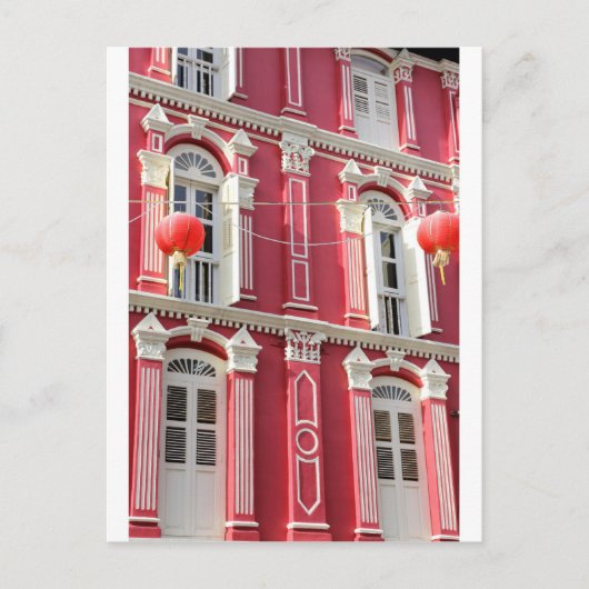 Carte Postale Chinatown architecture coloniale Singapour (Devant)