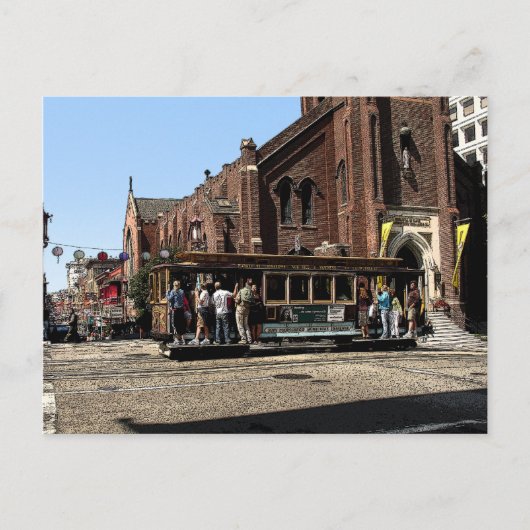 Carte postale Chinatown Cablecar (Devant)