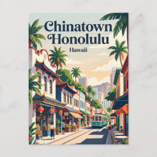 Carte Postale Chinatown Honolulu Hawaï