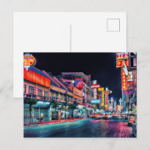 Carte Postale Chinatown la nuit (Devant / Derrière)